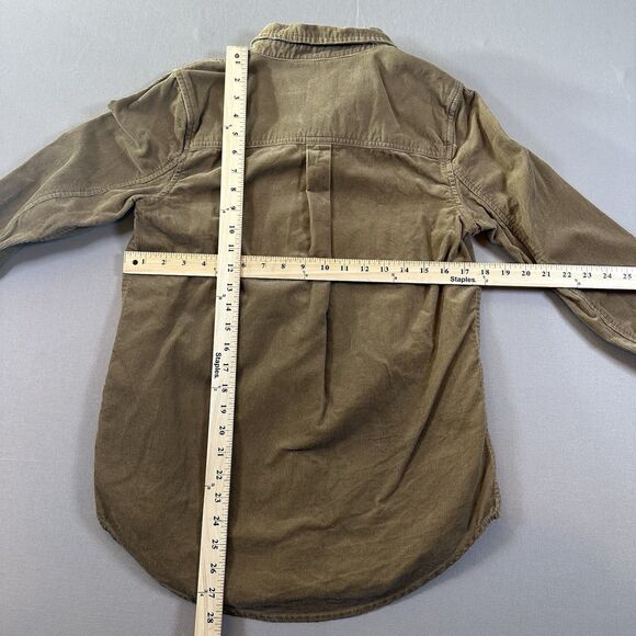 Vans Shirt Mens Medium Corduroy Button Up Rose Embroidered Pocket Skate 1966 - Picture 4 of 4